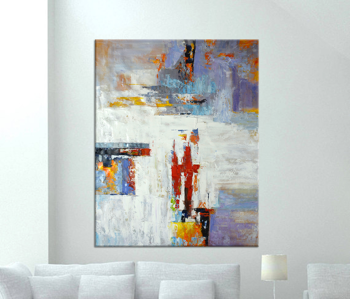Hand-painting Abstract Oil Painting Extra Large Single Room